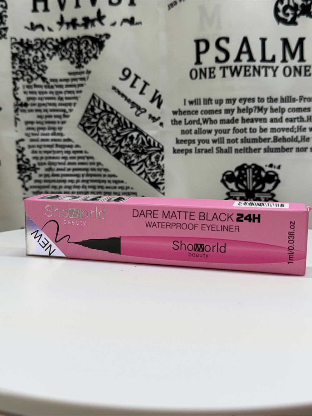 Showorld Beauty Dare Matte Black 24H Waterproof Eyeliner - Pink Packaging